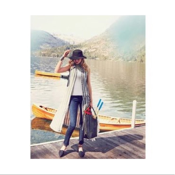 ANTHROPOLOGIE - Holding Horses Grey Stripe Vest/Dress, 2 - Picture 7 of 7